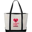 Baltic 24oz Cotton Canvas Tall Zippered Tote | https://www.bestnamebadges.com