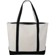 Baltic 24oz Cotton Canvas Tall Zippered Tote | https://www.bestnamebadges.com