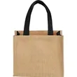 Mini Jute Gift Tote | https://www.bestnamebadges.com