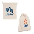 PureCotton Drawstring Pouch | https://www.bestnamebadges.com