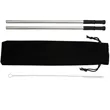 Reusable Stainless steel Straw Set with Brush | https://www.bestnamebadges.com