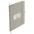 FSC® Mix 5" x 7" Recycled Cotton Bound Notebook | https://www.bestnamebadges.com