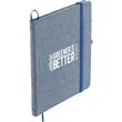 FSC® Mix 5" x 7" Recycled Cotton Bound Notebook | https://www.bestnamebadges.com