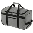 Graphite Recycled Wheeled Duffel | https://www.bestnamebadges.com