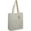Repose 10oz Recycled Cotton Box Tote w/Snap | https://www.bestnamebadges.com