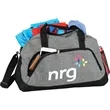 18.5" Medium Graphite Duffel Bag | https://www.bestnamebadges.com