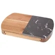 Black Marble Cheese Board Set with Knives | https://www.bestnamebadges.com