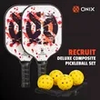 Onix Recruit Composite Pickleball Set | https://www.bestnamebadges.com
