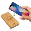 FSC® 100% Bamboo 5000 mAh Wireless Power Bank | https://www.bestnamebadges.com