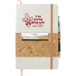 FSC® Mix 5.5" x 8.5" Recycled Cotton Cork Notebook | https://www.bestnamebadges.com