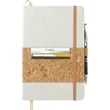 FSC® Mix 5.5" x 8.5" Recycled Cotton Cork Notebook | https://www.bestnamebadges.com