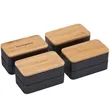 Stackable Bamboo Fiber Bento Box | https://www.bestnamebadges.com