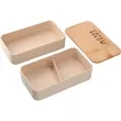 Stackable Bamboo Fiber Bento Box | https://www.bestnamebadges.com