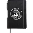FSC® Mix 6" x 8.5" Viola Bound Notebook with Pen | https://www.bestnamebadges.com