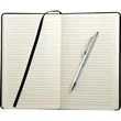FSC® Mix 6" x 8.5" Viola Bound Notebook with Pen | https://www.bestnamebadges.com