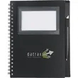 FSC® Mix 5.5" x 7" Star Spiral Notebook with Pen | https://www.bestnamebadges.com