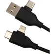 5-IN-1 Charging Cable with USB-A/C Hub | https://www.bestnamebadges.com