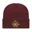 Cap America Knit Cap with Cuff | https://www.bestnamebadges.com
