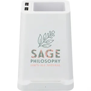 Wireless Charger Pen Holder/Dual Outputs | https://www.bestnamebadges.com