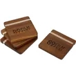 Graze Wood and Metal Coaster Set | https://www.bestnamebadges.com