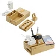 Bamboo Fast Wirelsss Charging Dock Station | https://www.bestnamebadges.com