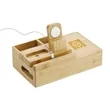 Bamboo Fast Wirelsss Charging Dock Station | https://www.bestnamebadges.com