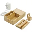 Bamboo Fast Wirelsss Charging Dock Station | https://www.bestnamebadges.com