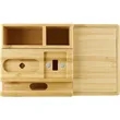 Bamboo Fast Wirelsss Charging Dock Station | https://www.bestnamebadges.com
