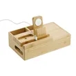 Bamboo Fast Wirelsss Charging Dock Station | https://www.bestnamebadges.com