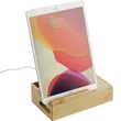Bamboo Fast Wirelsss Charging Dock Station | https://www.bestnamebadges.com