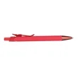 Metallic Recycled Aluminum Soft Touch Gel Pen | https://www.bestnamebadges.com