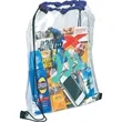 Rally Clear Drawstring Bag | https://www.bestnamebadges.com