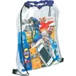 Rally Clear Drawstring Bag | https://www.bestnamebadges.com