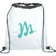 Rally Clear Drawstring Bag | https://www.bestnamebadges.com