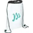 Rally Clear Drawstring Bag | https://www.bestnamebadges.com