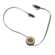 FSC® 100% Bamboo Retractable 5-in-1 Charging Cable | https://www.bestnamebadges.com