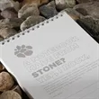 5' x 7' Mineral Stone Field Reporter Notebook w/Pe | https://www.bestnamebadges.com