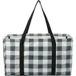 Buffalo Plaid Utility Tote | https://www.bestnamebadges.com