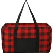 Buffalo Plaid Utility Tote | https://www.bestnamebadges.com