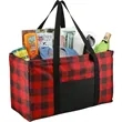 Buffalo Plaid Utility Tote | https://www.bestnamebadges.com