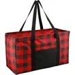 Buffalo Plaid Utility Tote | https://www.bestnamebadges.com