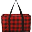 Buffalo Plaid Utility Tote | https://www.bestnamebadges.com