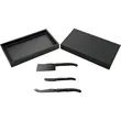 Modena Black Cheese & Serving Set | https://www.bestnamebadges.com