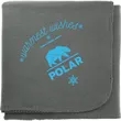 100% Recycled PET Fleece Blanket | https://www.bestnamebadges.com