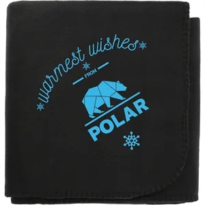 100% Recycled PET Fleece Blanket | https://www.bestnamebadges.com