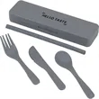 Recycled Plastic Utensil To Go Set | https://www.bestnamebadges.com
