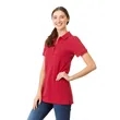 Women's BELMONT Short Sleeve Polo | https://www.bestnamebadges.com