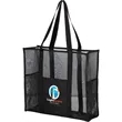 Large Mesh Beach Tote | https://www.bestnamebadges.com