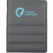 Puffer Zippered Padfolio with FSC© Recycled Paper | https://www.bestnamebadges.com