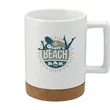 Bates 15oz Ceramic Mug w/ Cork Base | https://www.bestnamebadges.com